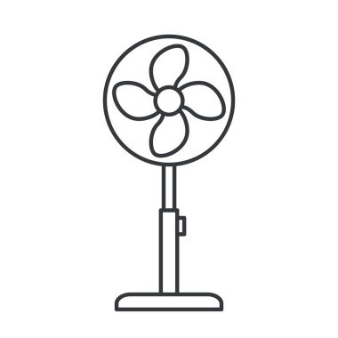 durgun havalandırma vantilatörü simgesi - vektör illüstrasyonu