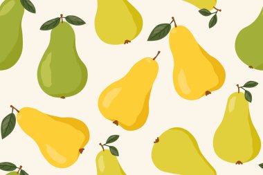 armut armut dikişsiz desen, sonbahar arkaplan vektör çizimi