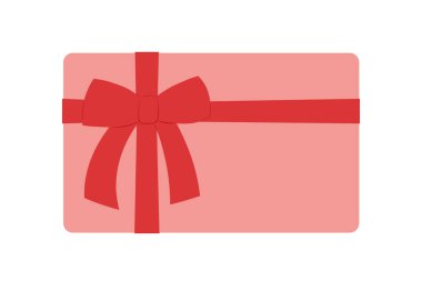 Kırmızı bovling-vektör illüstrasyonlu hediye kartı