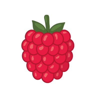 Ahududu meyvesi ikonu; sağlıklı gıda projeleri, vegan ürün ambalajı, mobil uygulamalar veya botanik tasarım temaları için mükemmeldir.