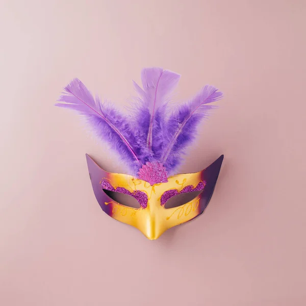 Máscara Veneciana Máscara Carnaval Para Celebración Del Mardi Gras Aislado —  Fotos de Stock