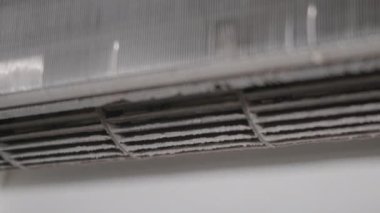 Kirli toz yoğun sincap kafesi vantilatörü evde klima, kötü bakım gereksinimi temizlik