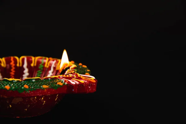 Lys Opp Din Diwali Feiring Med Disse Skinnende Leire Diya – stockfoto