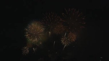 Havai fişekler Pattaya 'da büyüleyici bir ışık ve renk gösterisi yaratıyor, patlayıcı güzellikleri ile gece gökyüzünü aydınlatıyor ve bir özgürlük kutlamasını simgeliyor..