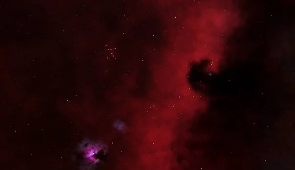 Nebulosa Cabeça Cavalo Ilustração Fundo Universo Com Nuvens Espaço Estrelas — Fotografia de Stock