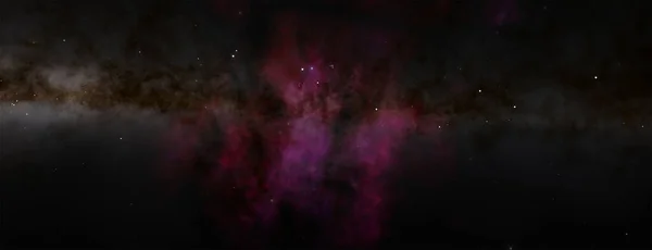 Deep Space Wallpaper Illustration Rendering Nebula Stars Universe — Stock Photo, Image
