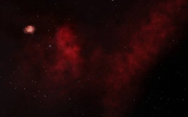 Nebula Renderização Fundo Espaço Profundo Ilustração — Fotografia de Stock