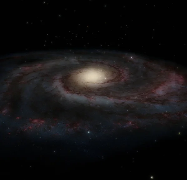 Galaxia Con Estrellas Ilustración Fondo Pantalla Espacio Profundo Universo Oscuro —  Fotos de Stock