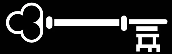 Κλασικό Λευκό Βασικό Σχήμα Απομονωμένο Μαύρο Φόντο Βασική Διανυσματική Απεικόνιση — Διανυσματικό Αρχείο
