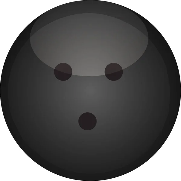 Ikona Bowlingové Koule Bílém Pozadí Vektorové Ilustrace Koncept Siluety Loga — Stockový vektor