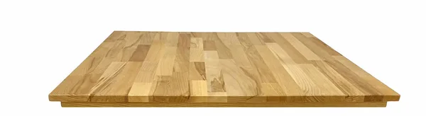 木制桌面表面与白色背景隔离 实木家具近景矢量插图 — 图库矢量图片