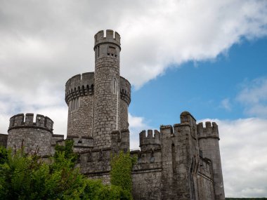 Eski Kelt kale kulesi, İrlanda 'daki Blackrock kalesi. Blackrock Gözlemevi Kalesi