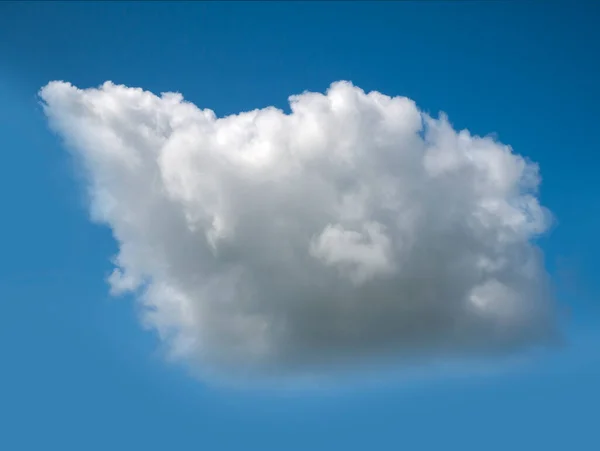 Nube Blanca Sobre Fondo Azul Del Cielo Forma Nube Cúmulo — Foto de Stock