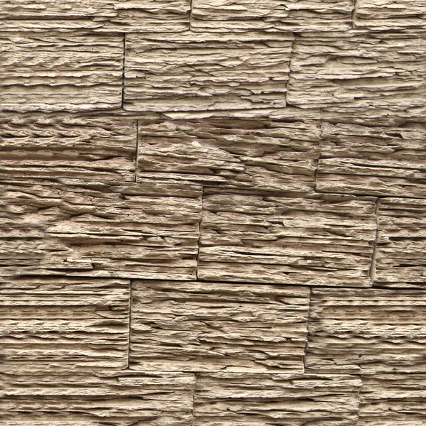 Seamless Stone Wall Texture Wooden Bricks Wall Pattern — Stock Photo, Image