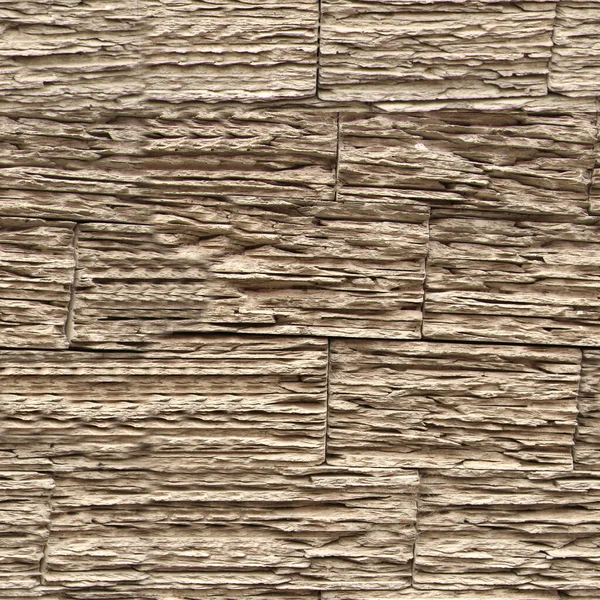 Seamless Stone Wall Texture Wooden Bricks Wall Pattern — Stock Photo, Image