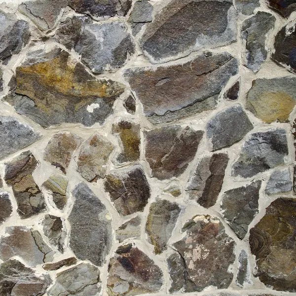 Stary Kamienny Mur Tekstura Różnych Kamieni Przyniósł Sobą — Zdjęcie stockowe