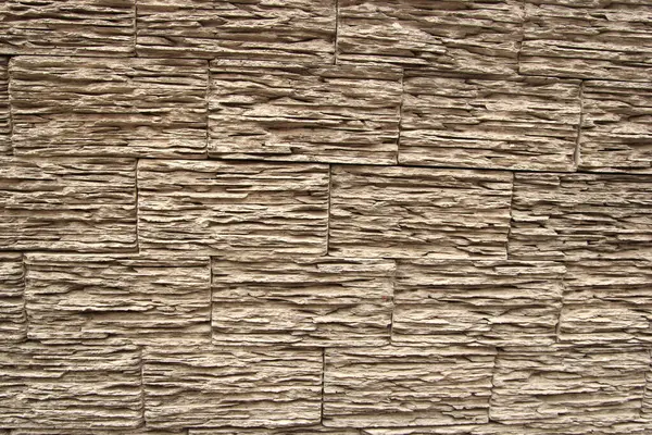Steinwand Textur Wandmuster Aus Holzziegeln — Stockfoto