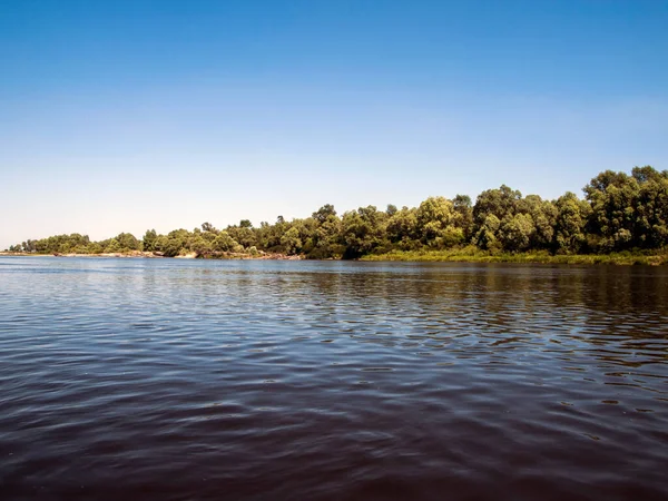 Desna Floden Ukraina Vacker Sommar Landskap — Stockfoto