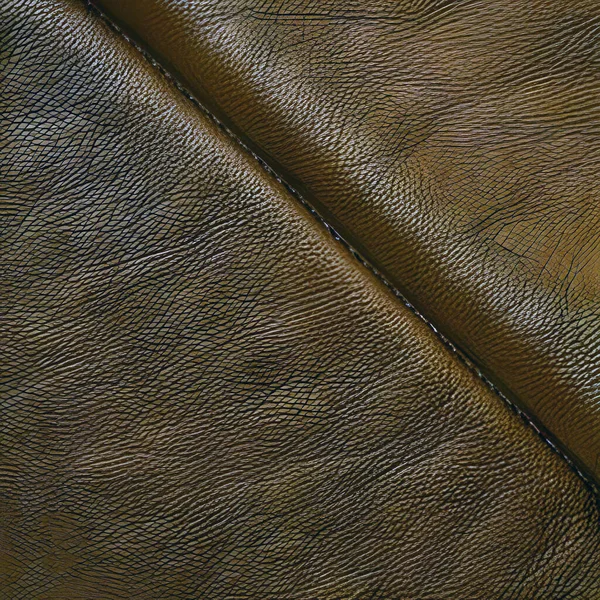 革の質感の背景 茶色の革素材パターン近景正方形のイラスト — ストック写真
