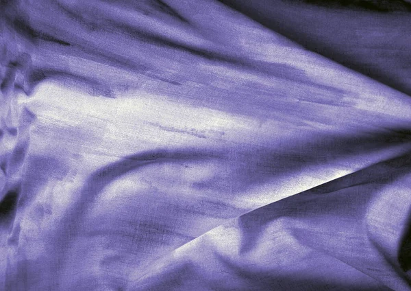 Tiefblauer Glänzender Texturhintergrund Natürliche Textile Material Muster Cover Foto — Stockfoto