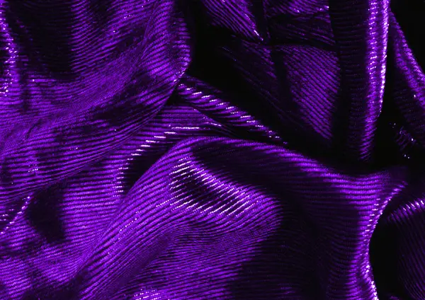 Indigo Color Cloth Texture Photo Background Natural Textile Material Pattern — Stock Photo, Image