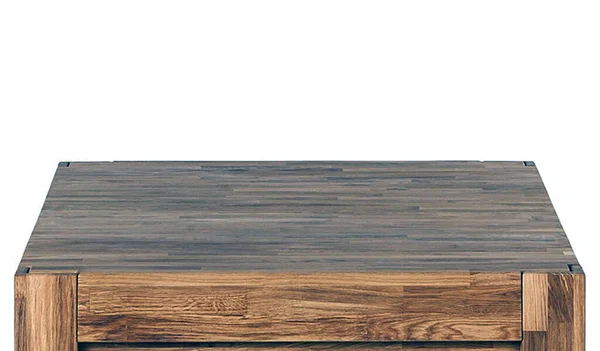 Holztischplatte Esstisch Oberfläche Isoliert Über Weißem Hintergrund Foto Naturholzmöbel Aus — Stockfoto