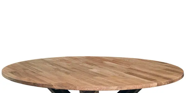 Деревянная Поверхность Стола Мебель Натурального Дерева Столешница Изолирована Белом Фоне — стоковое фото