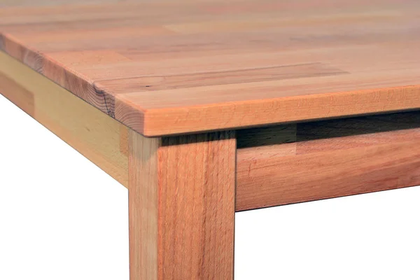 木制家具表面 天然木料近景照片背景 坚实的木桌顶部和腿 生态家具生产 制造概念 — 图库照片