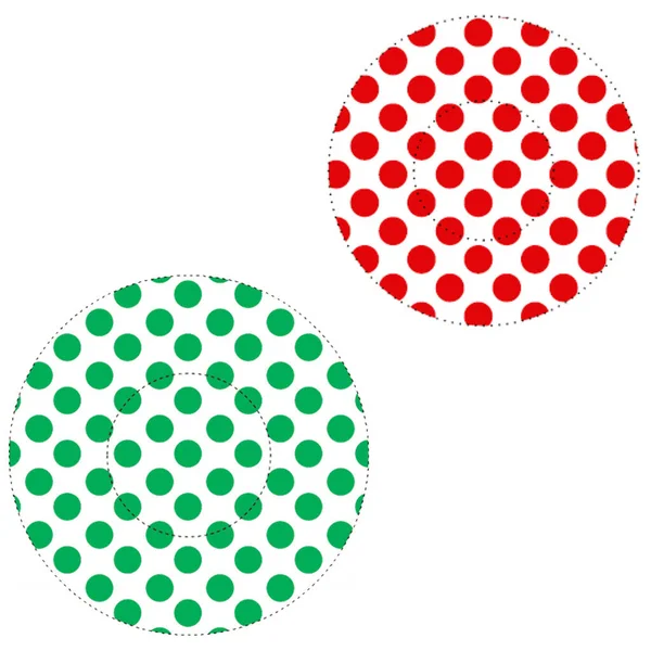白い背景 イラストの上に隔離された色のパターンで設定されたプレートアイコン 装飾が施された丸アイコンのコレクション サークルマフィンやカップケーキのフォームテンプレート — ストック写真