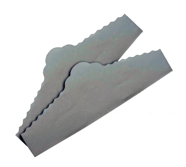 紙菓子ナプキン 白い背景の上に隔離された繊細なナプキン — ストック写真