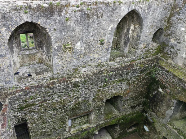 Castelo Blarney Irlanda Antiga Fortaleza Celta Paredes Fundo — Fotografia de Stock