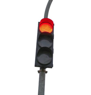 Trafik ışıkları şeffaf arkaplan üzerinde izole, kırpma png illüstrasyon. Kesişen yol kırmızı ışığı