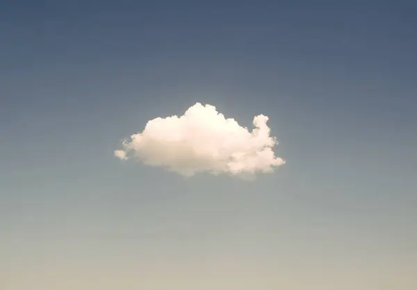 Single cloud in deep blue summer sky, high resolution photo, fluffy cloud in the sky