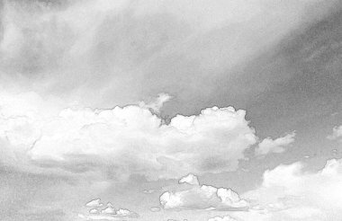 Doğal gökyüzü bulutlar arka plan, manevi saflık, özgürlük ve rüya kavramsal fotoğraf