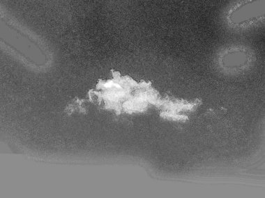 Gökyüzünde tek bulut, bulut şeklinde fotoğraf. Beyaz yaz bulutu