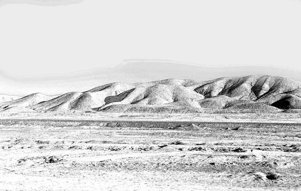 stock image Sahara desert dunes with fields of golden sand