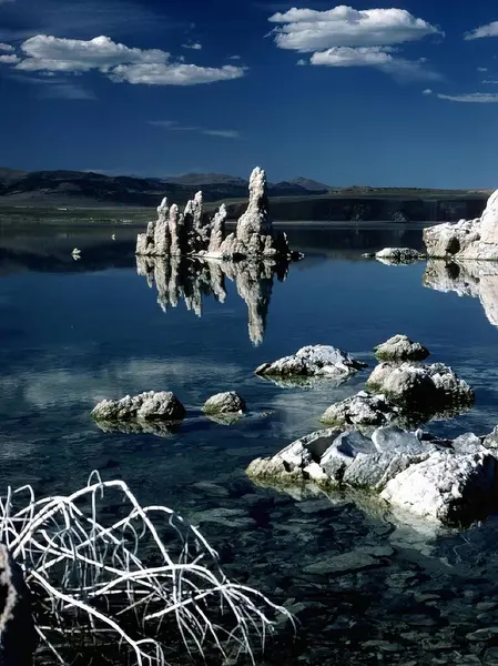 stock image Mountains and lakes scene background, beautiful nature