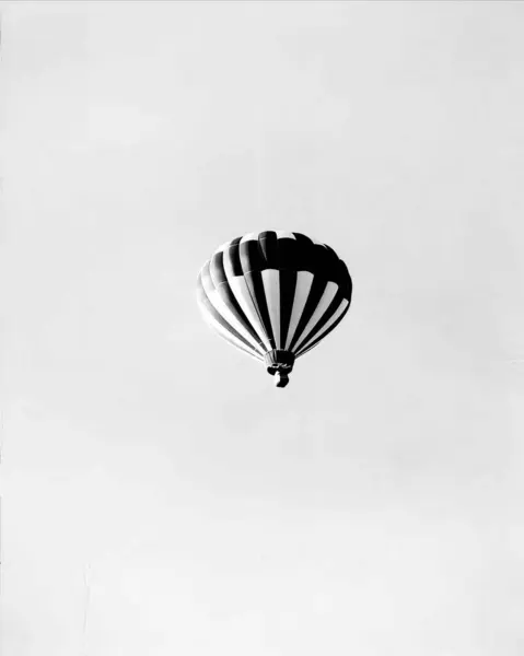 stock image Black and white hot air balloons background