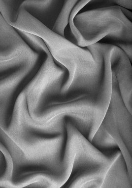 Black and white cloth texture background. Natural textile material pattern cover 3D illustration