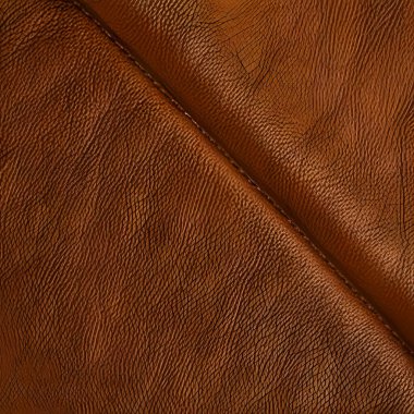 Leather texture background, brown leather material pattern close view square illustration