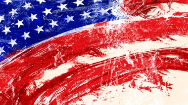 American flag close view background illustration, US flag wallpaper clipart