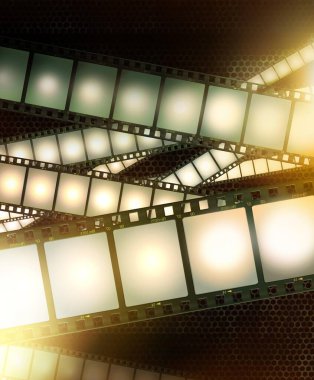Film çerçevesi resim ya da metin tutucu ile şablon oluşturur. Film çerçeveleri illüstrasyon arka planı