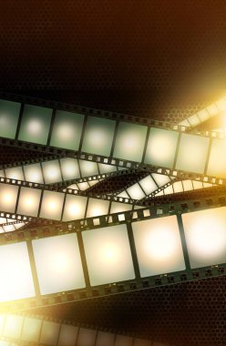 Film çerçevesi resim ya da metin tutucu ile şablon oluşturur. Film çerçeveleri illüstrasyon arka planı