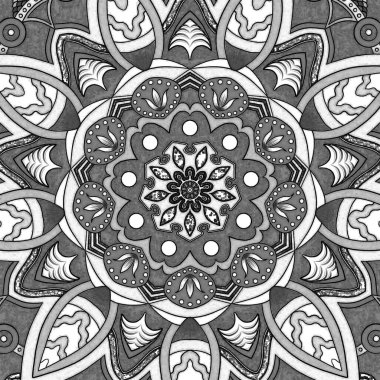 Mandala süsleme kalem çizim arkaplanı