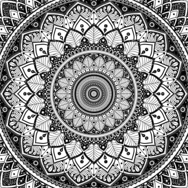Mandala süsleme kalem çizim arkaplanı