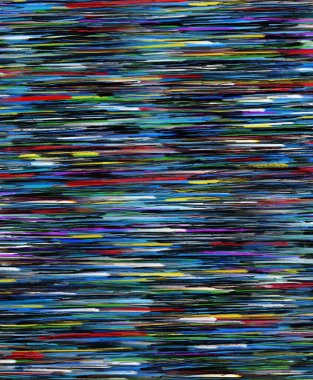 Soyut televizyon karışıklıkları ve canlı görsel gürültü