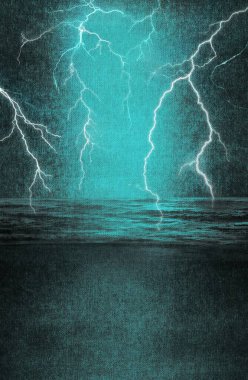 Electric storm: a dramatic display of nature's fury clipart