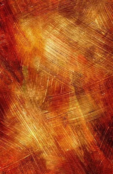 Kalın fırça darbeleri ve dinamik dokusu olan canlı soyut sanat
