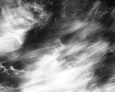 Natural Sky in HDR, Creative Skies Black and White Grayscale Background clipart