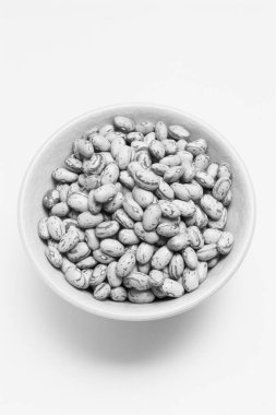 Borlotti beans in a bowl clipart